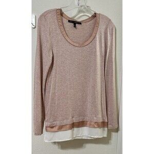 White House Black Market Layered Ball Chain Top Size Small